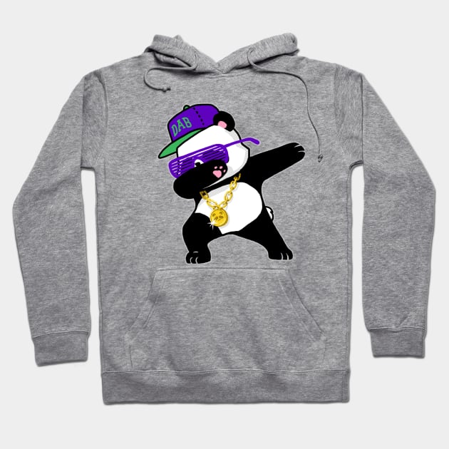 Dabbing Panda Funny Shirt Dab Hip Hop Hoodie by vo_maria